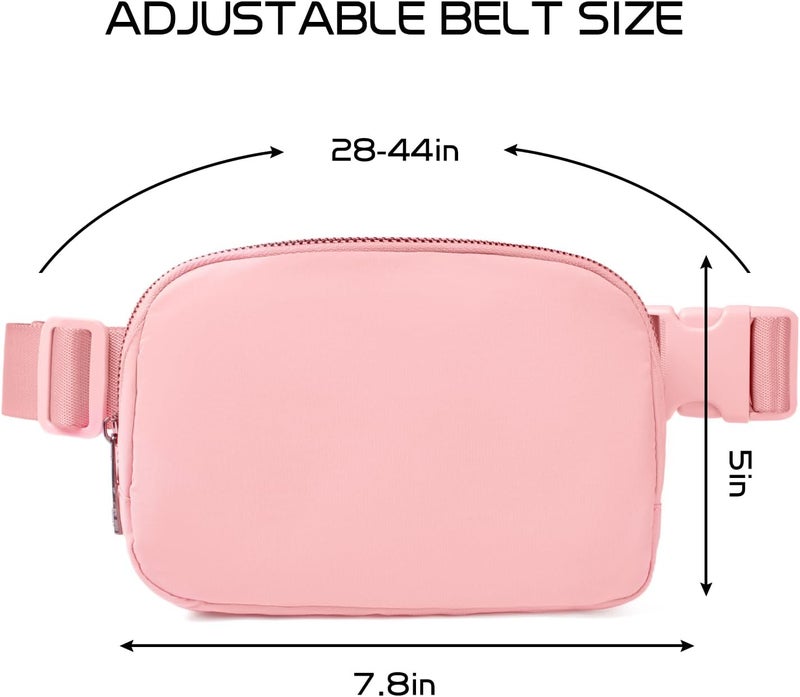 Gitus Belt Bag for Women Fanny Pack Crossbody Bags for Women Fashion Waist Packs with Adjustable Strap Gifts for Teenage Girls Women Men (Light Pink) - Image 3